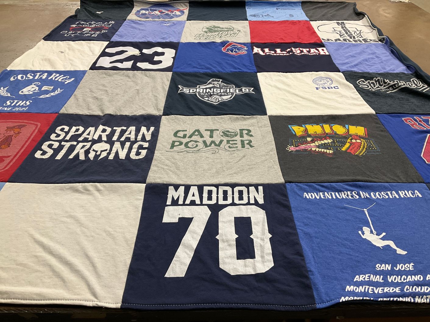 T-shirt quilt from springfield high school by Molly from PA