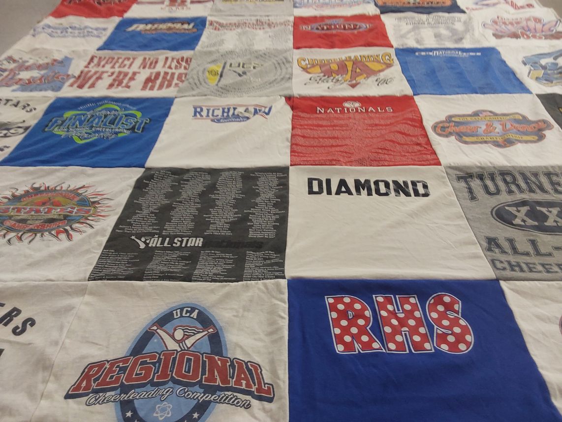 T-shirt quilt from rhs high school by PEGGY from PA