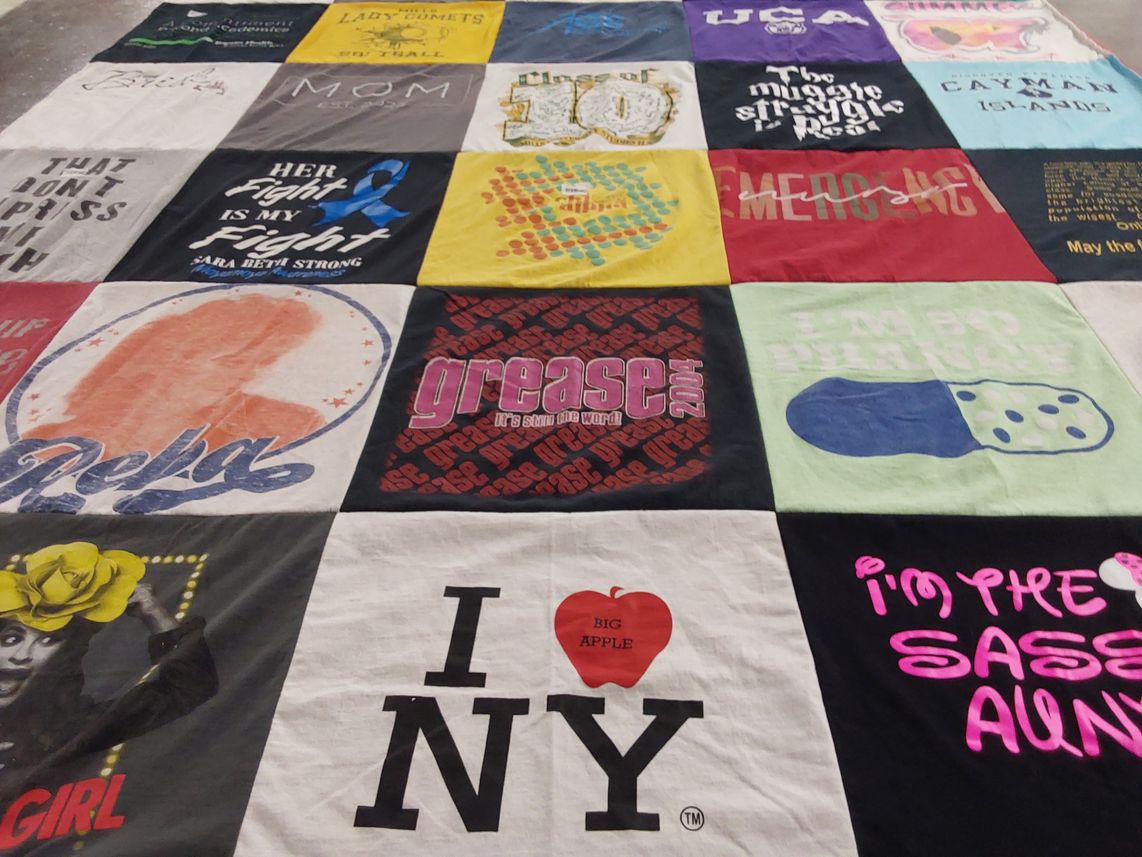 T-shirt quilt from university of central arkansas by Kristen from AR