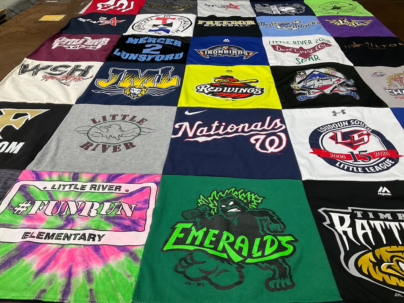 T-shirt quilt featuring loudoun south little league, redwings by Sandy from VA