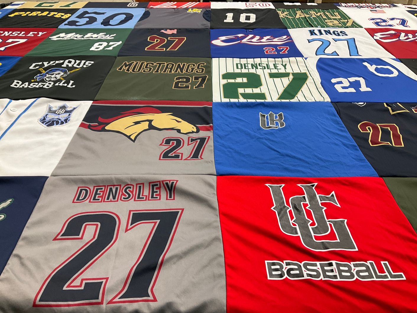 T-shirt quilt from uc baseball, cyprus by Brooke from UT