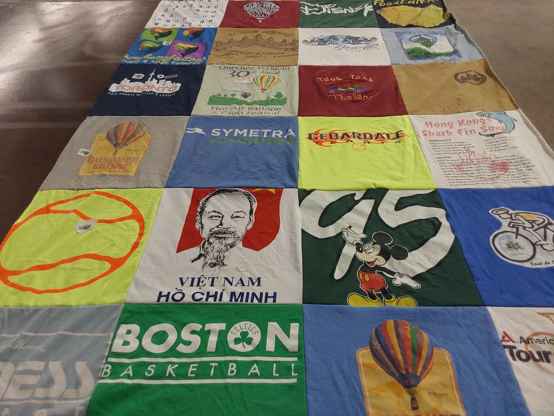 T-shirt quilt featuring boston celtics basketball by michael from MA