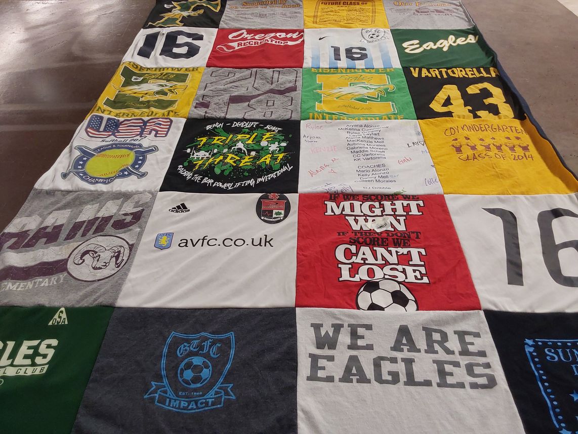 T-shirt quilt featuring gfc impact soccer club by Laura from OH