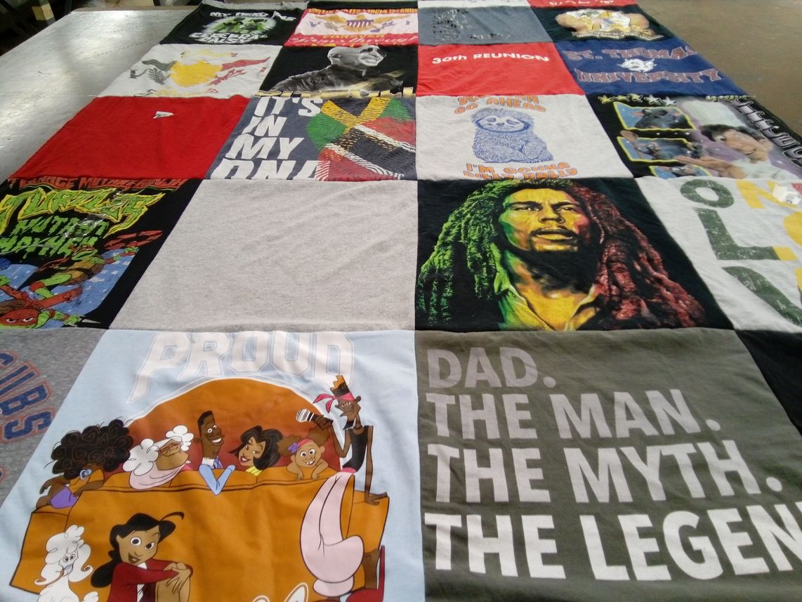 T-shirt quilt by Lillian from FL