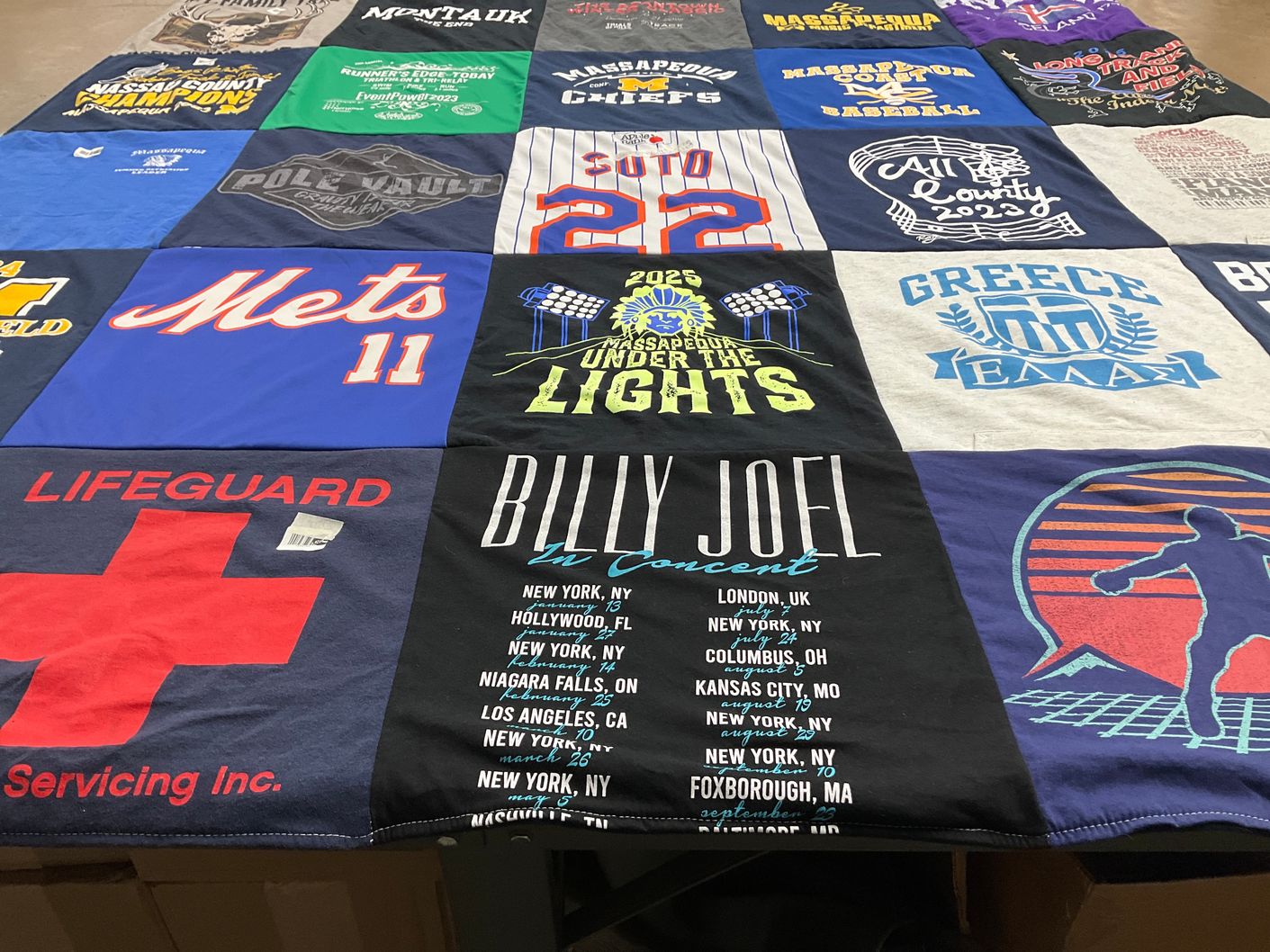 T-shirt quilt featuring new york mets by Suzanne from NY