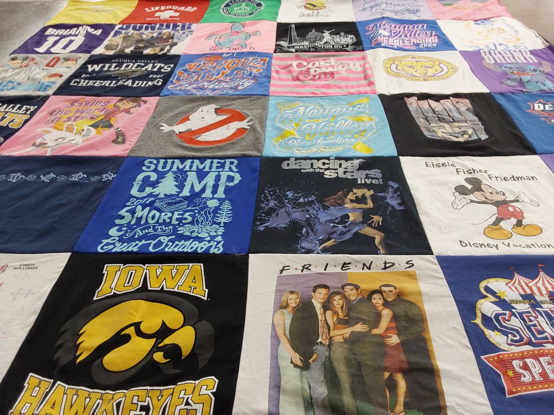 T-shirt quilt featuring iowa hawkeyes by Marnee from IL