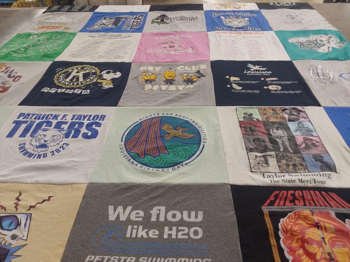 T-shirt quilt featuring patrick f. taylor tigers by Ryan from LA