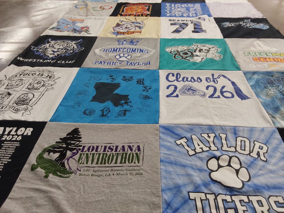 T-shirt quilt featuring taylor tigers by Ryan from LA