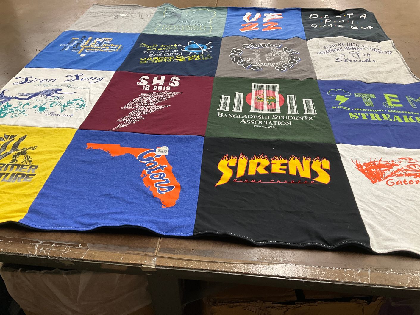 T-shirt quilt from spring hill high school by Fariha Iqbal from FL