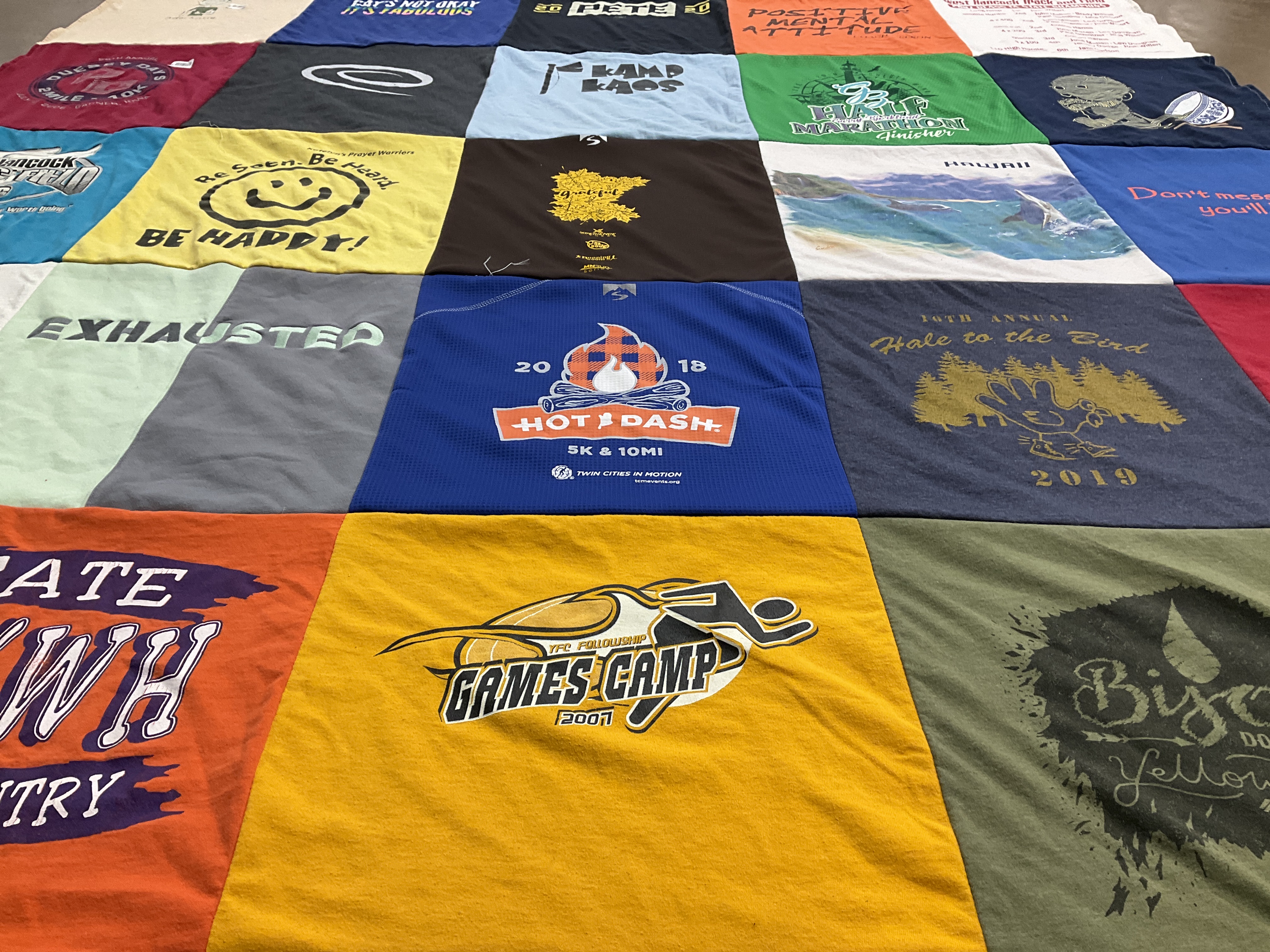 T-shirt quilt from west hancock community school district by Paul from MN
