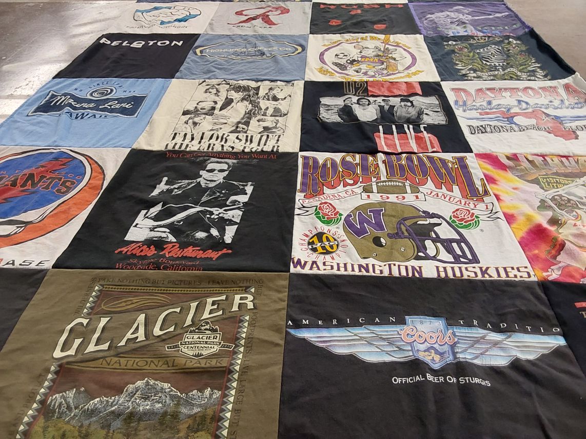 T-shirt quilt featuring washington huskies by Paul from WA