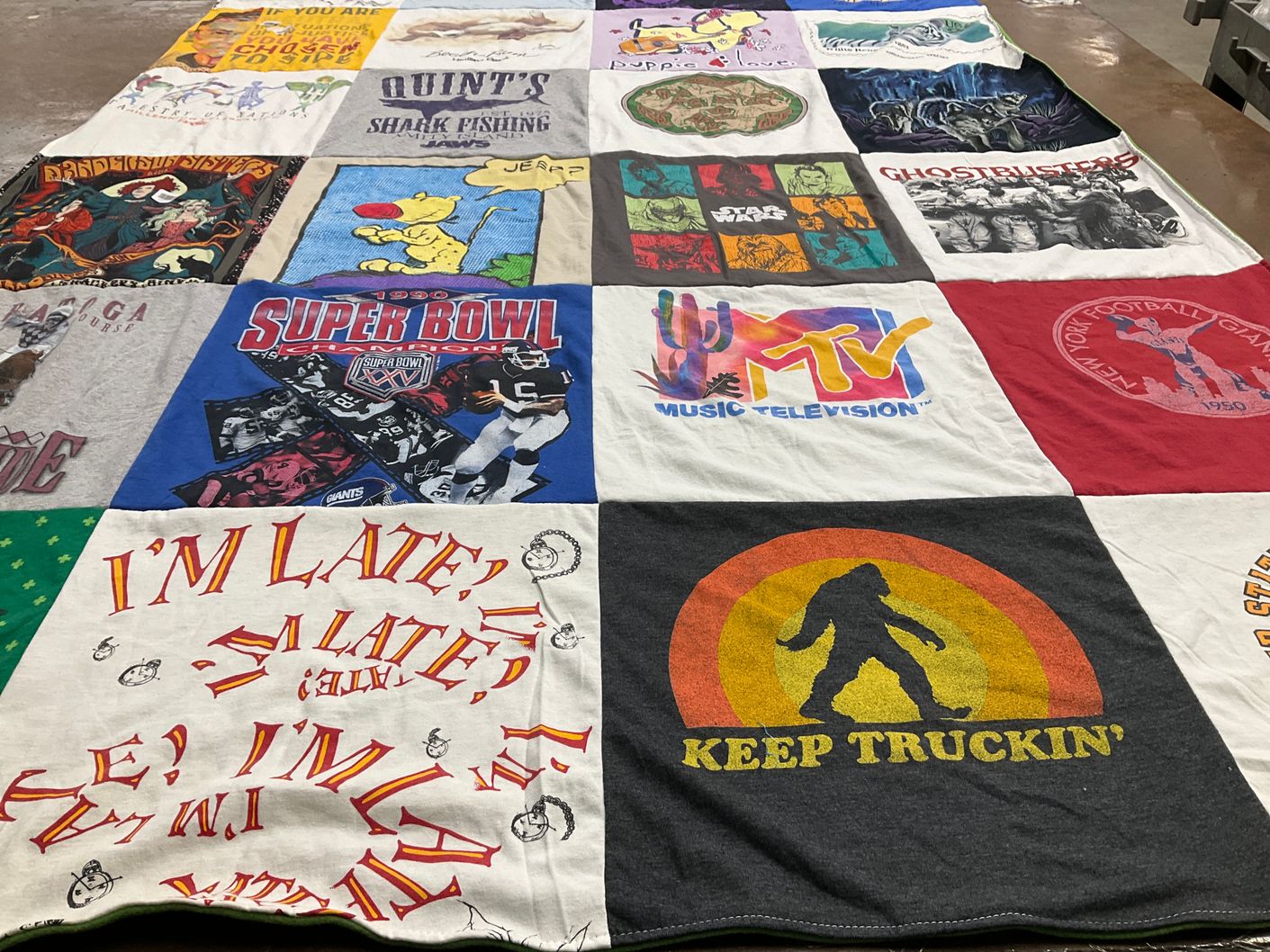 T-shirt quilt featuring new york giants by Margaret from NY
