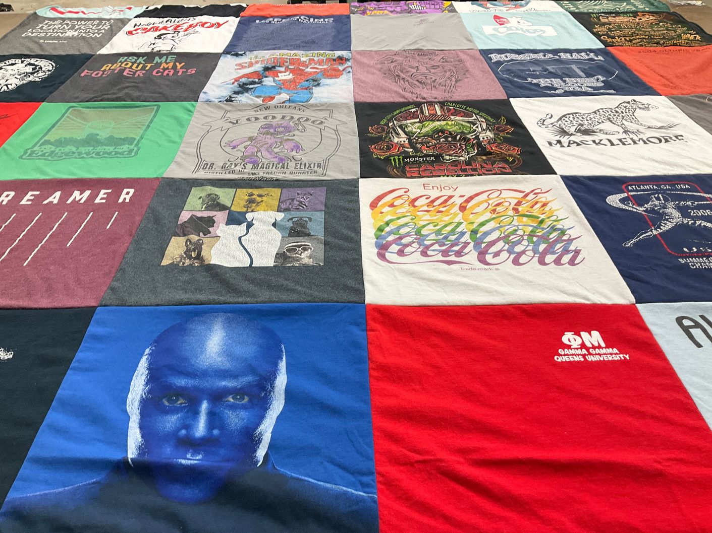 T-shirt quilt from queens university by Nancy from GA
