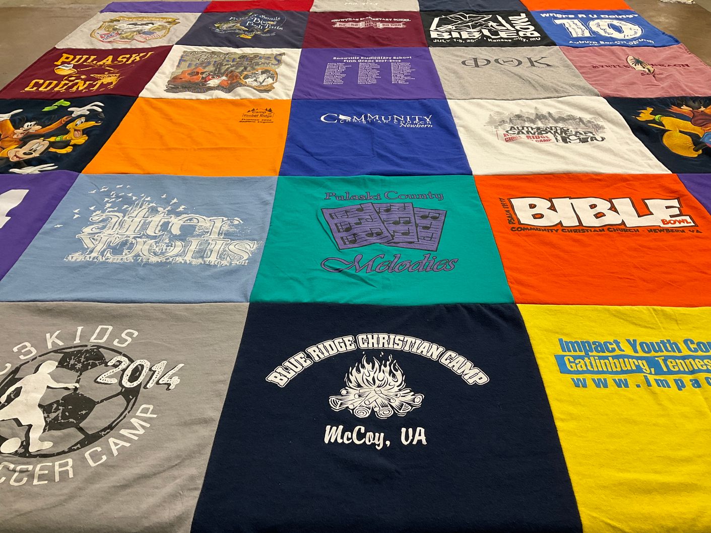 T-shirt quilt from pulaski county by William from VA