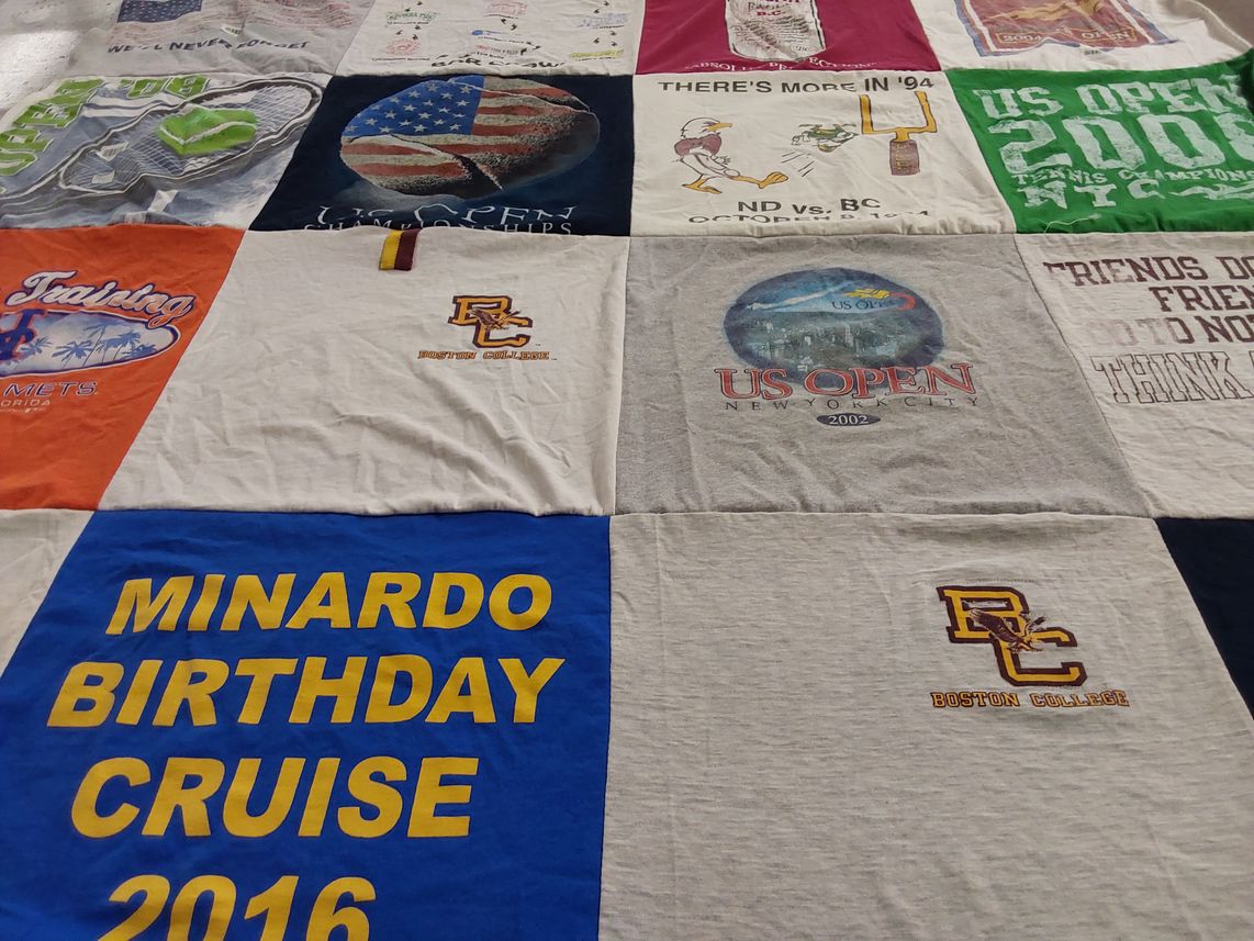 T-shirt quilt from boston college by John from NY