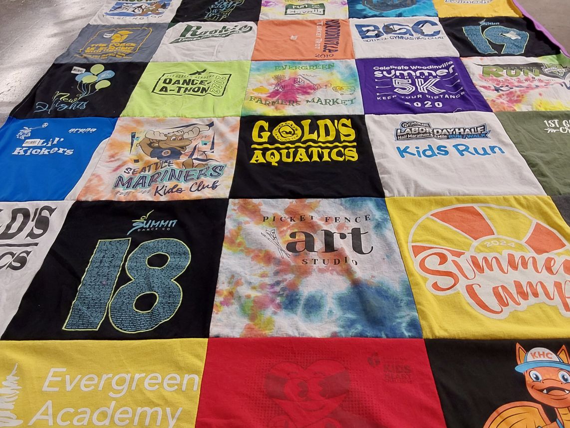T-shirt quilt featuring seattle mariners by Resa from WA