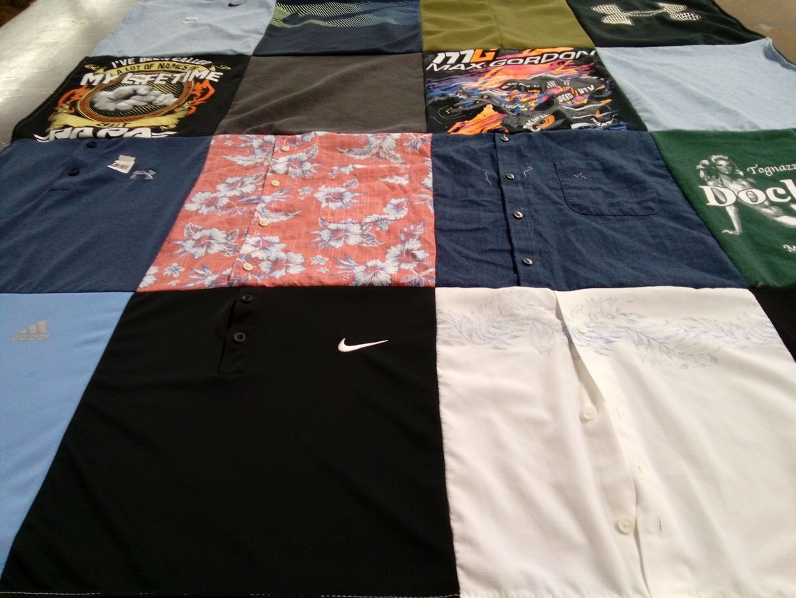 T-shirt quilt by Sharon from CA