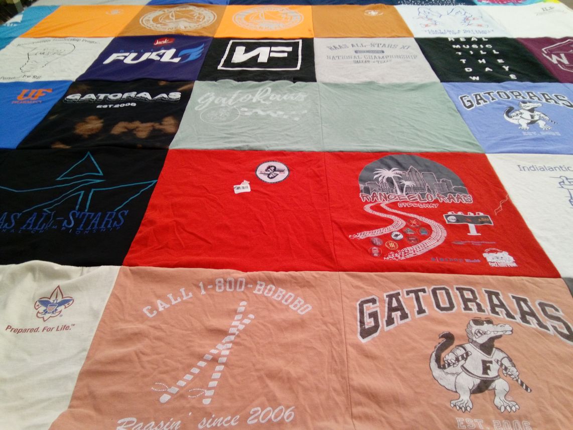 T-shirt quilt featuring gatoraas by Avi from FL
