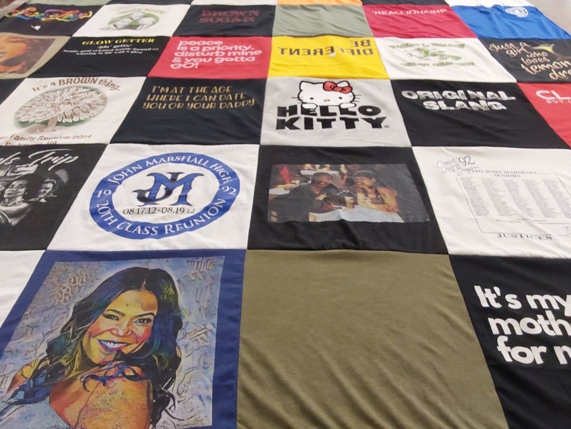 T-shirt quilt from john marshall high school by Patrice from VA