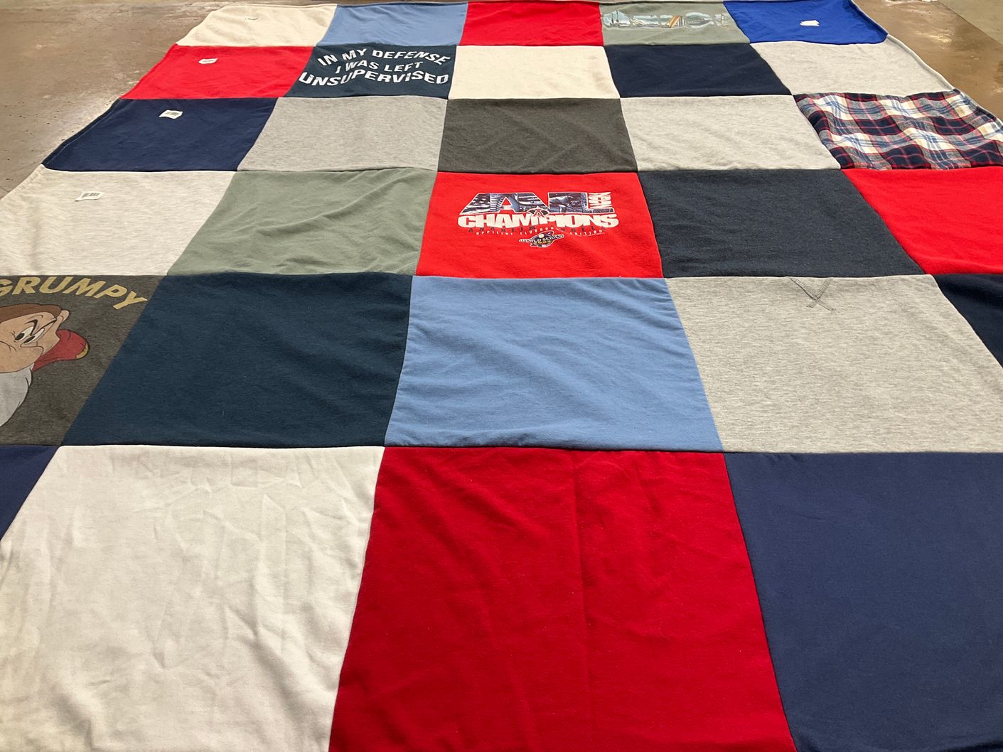 T-shirt quilt by Barbara from CA