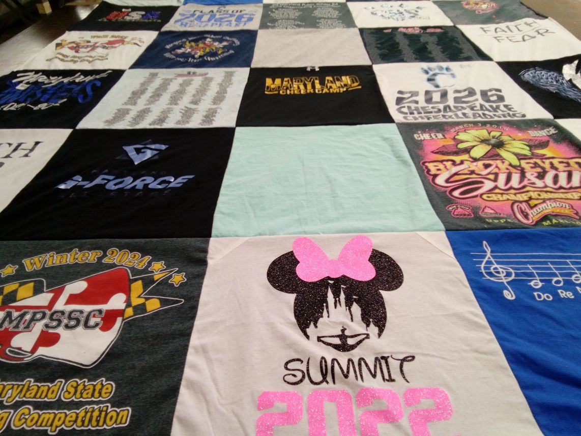 T-shirt quilt from maryland state university by Denise from MD