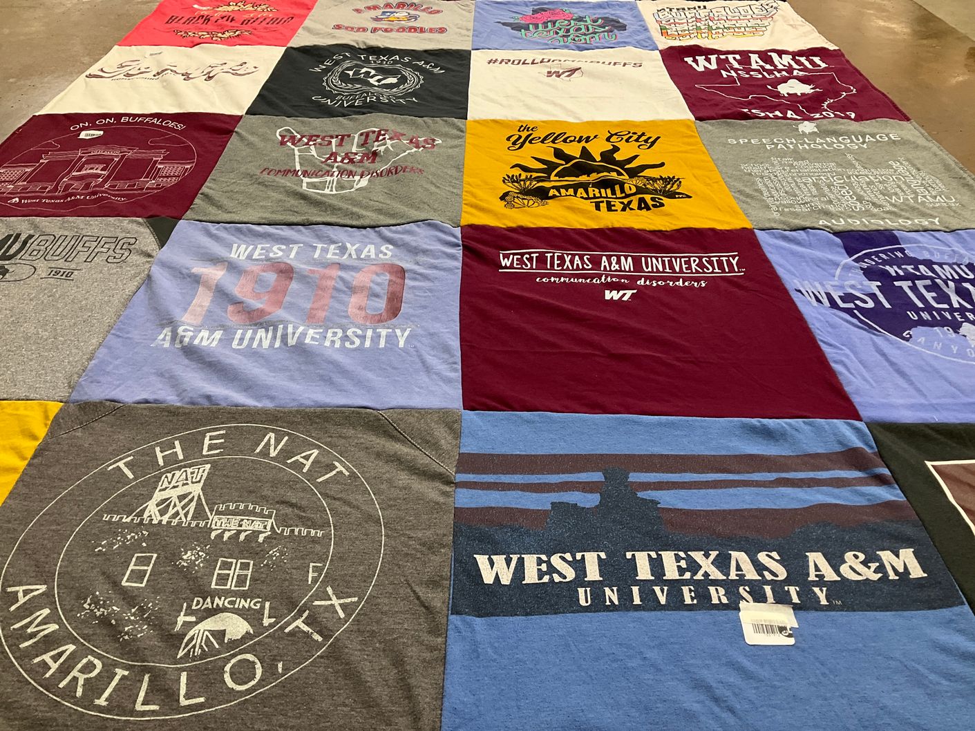 T-shirt quilt featuring west texas a&m university by Sydni from TX