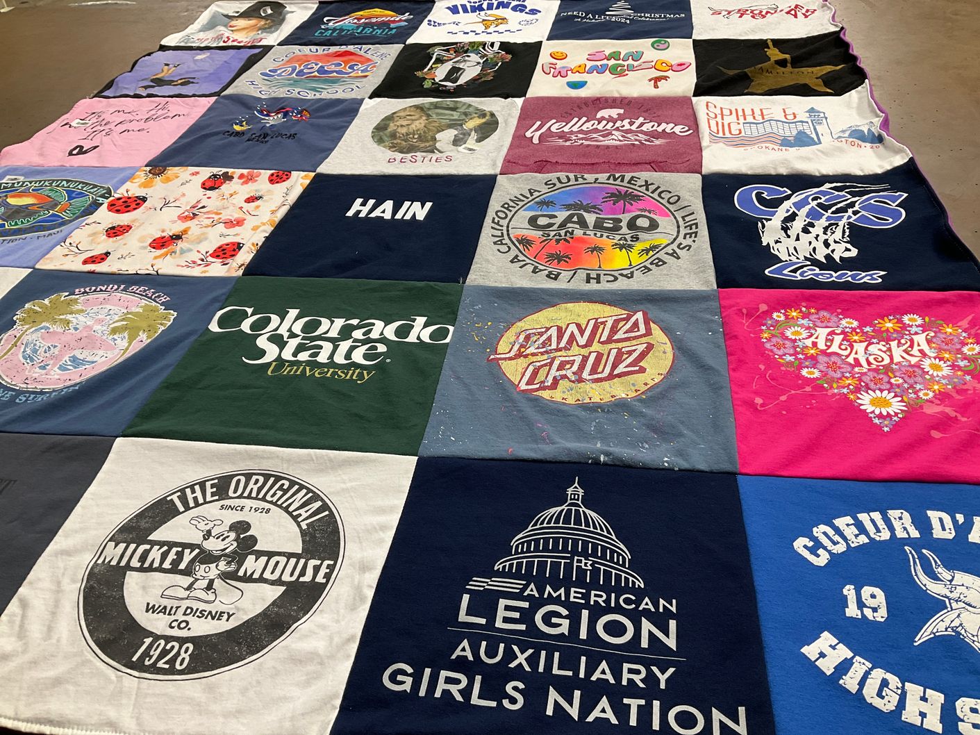 T-shirt quilt from colorado state university by Cheri from ID