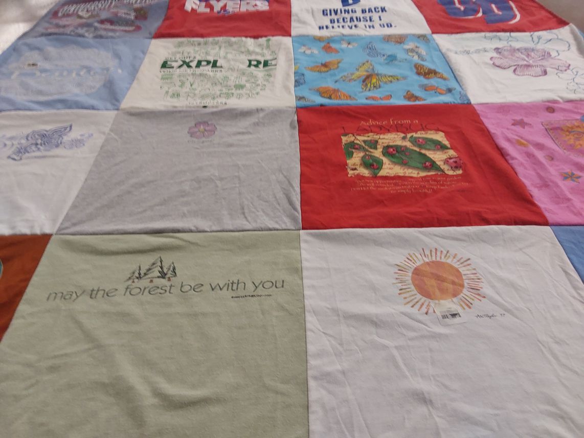 T-shirt quilt from university of dayton by ROBERT from OH