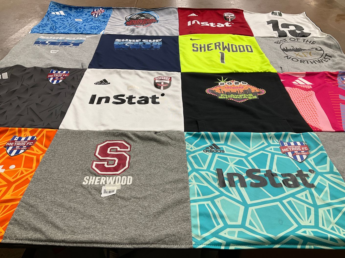 T-shirt quilt featuring westside metros fc by Crystal from OR
