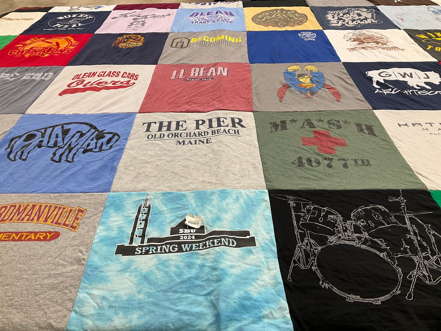 T-shirt quilt from st. bonaventure university by Carrie from NY