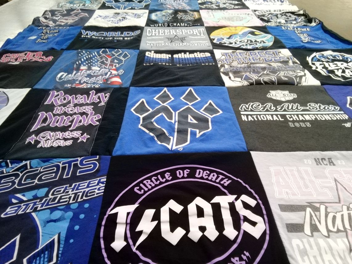 T-shirt quilt featuring express all-stars, tcats by Lance from TX
