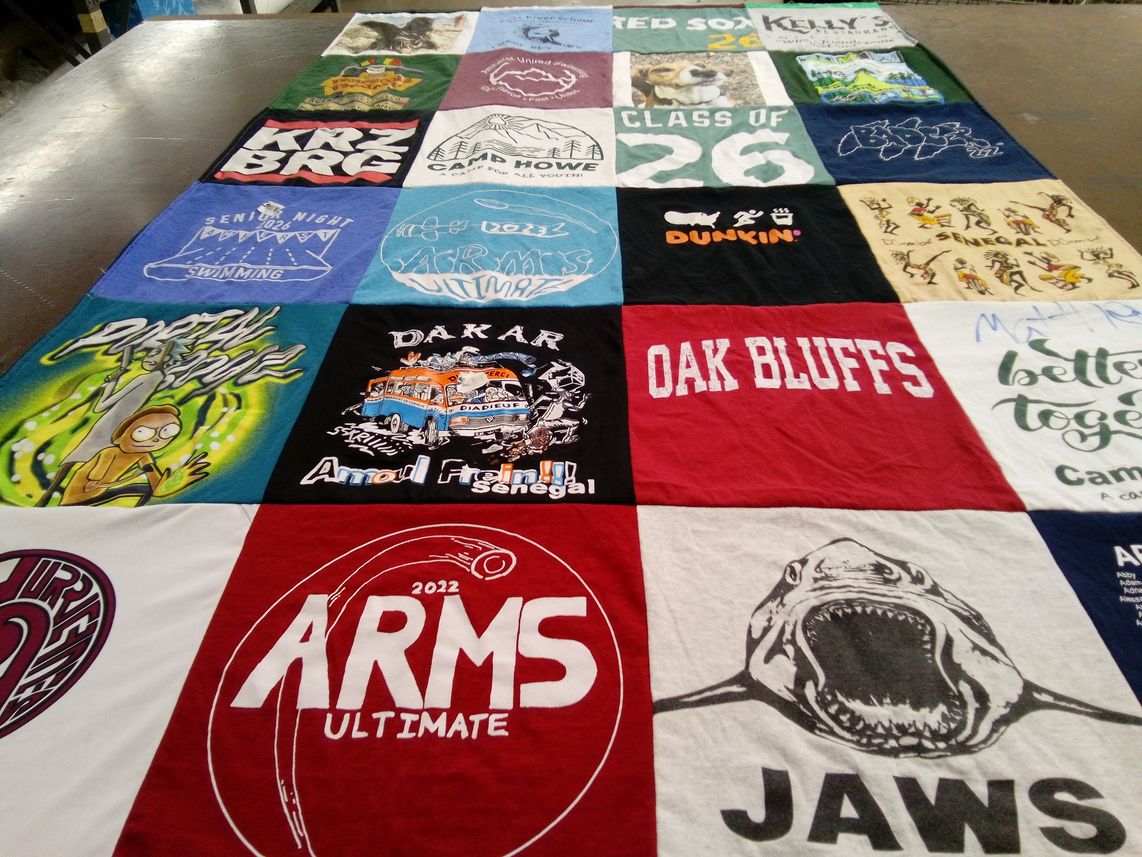 T-shirt quilt from oak bluffs by Elizabeth from MA