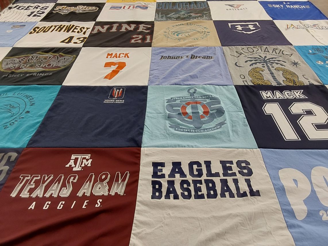 T-shirt quilt from texas a&m university by Kristen from TX