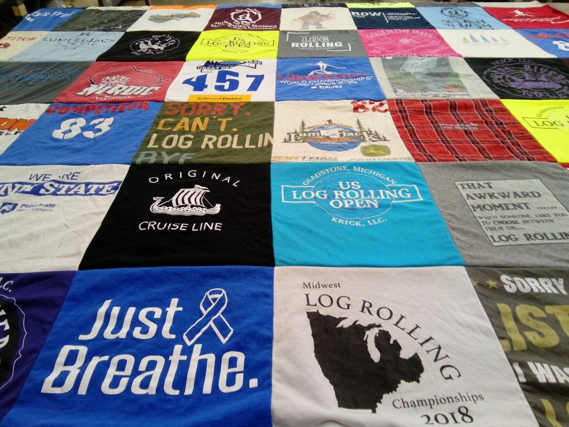 T-shirt quilt from penn state university by Angie from WI