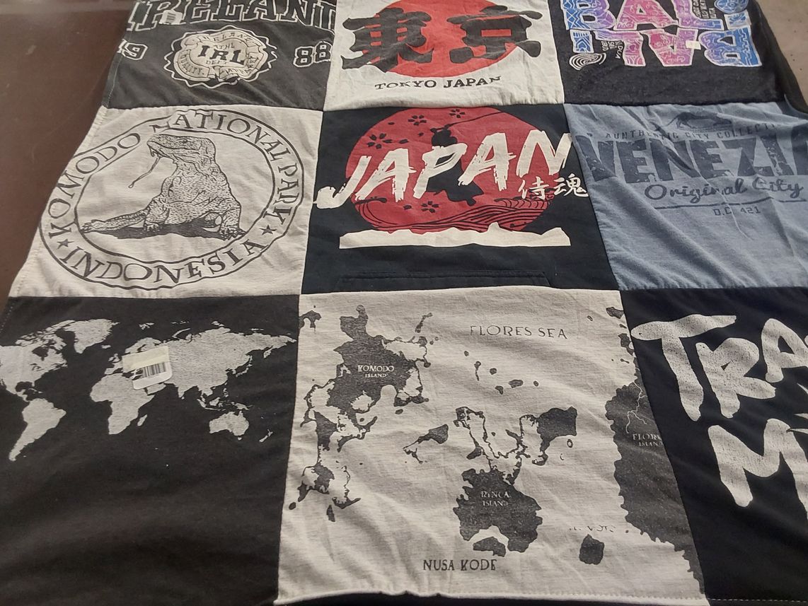 T-shirt quilt from austinbury city college by Danielle from NC