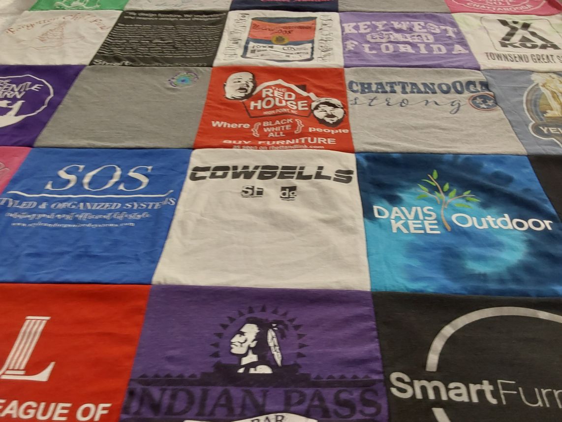 T-shirt quilt by Morgan from TN