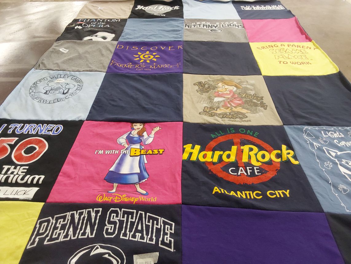 T-shirt quilt from pennsylvania state university by Stephanie from NY