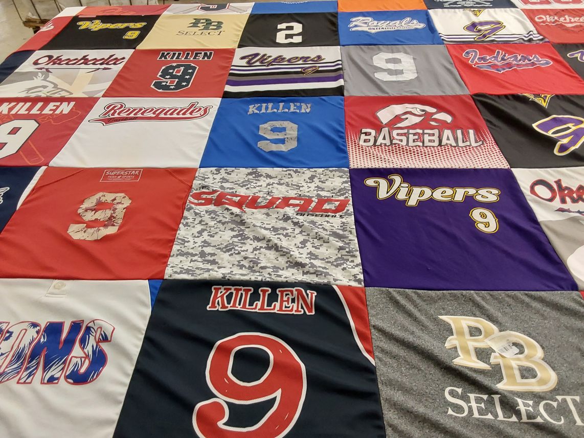 T-shirt quilt featuring vipers, renegades by Kristy from FL