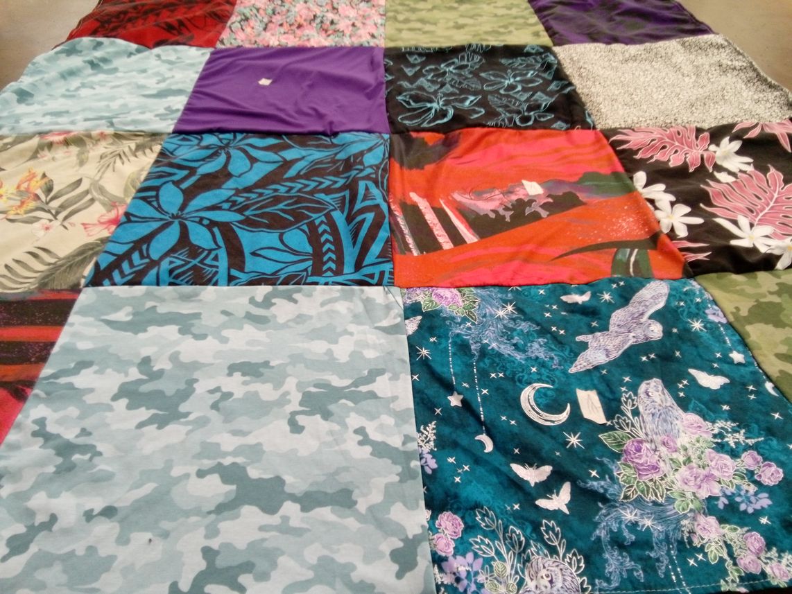 T-shirt quilt by Sheila from HI