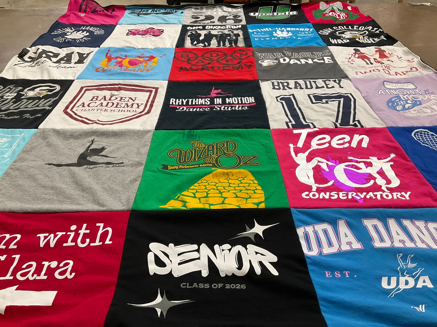 T-shirt quilt featuring war eagles dance by Lisa from SC