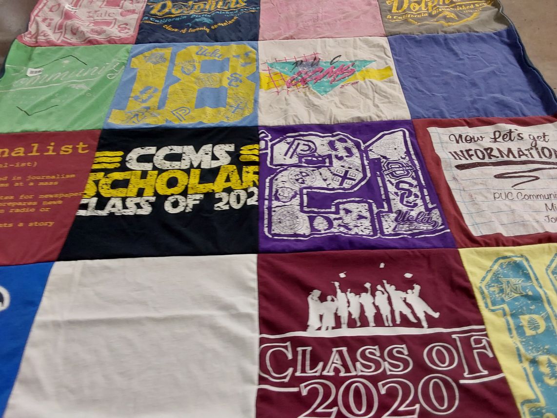 T-shirt quilt from university of california, los angeles by EVAN from CO