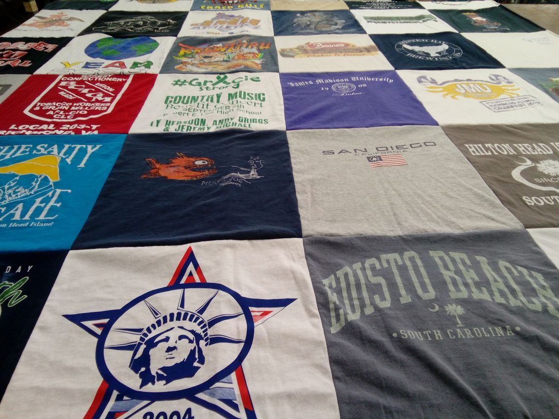 T-shirt quilt from james madison university by Patrick from VA