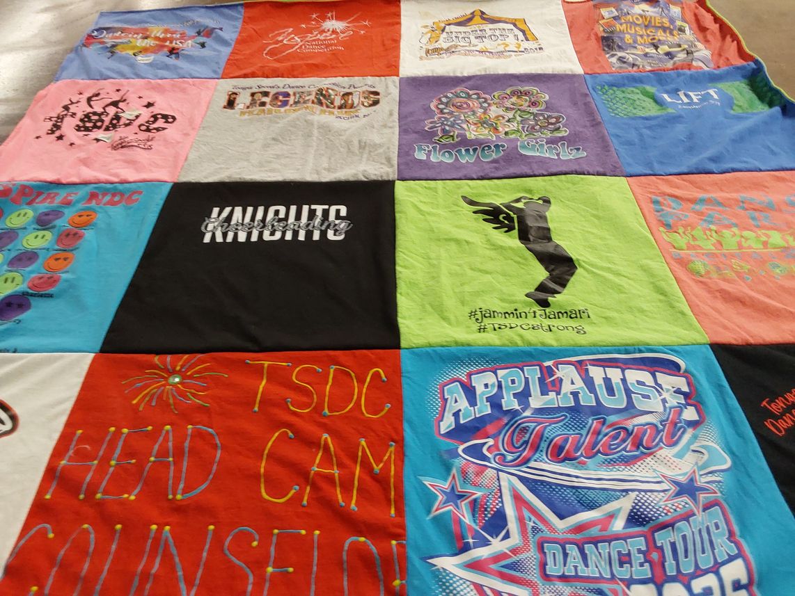 T-shirt quilt from knights by Tonya from AL