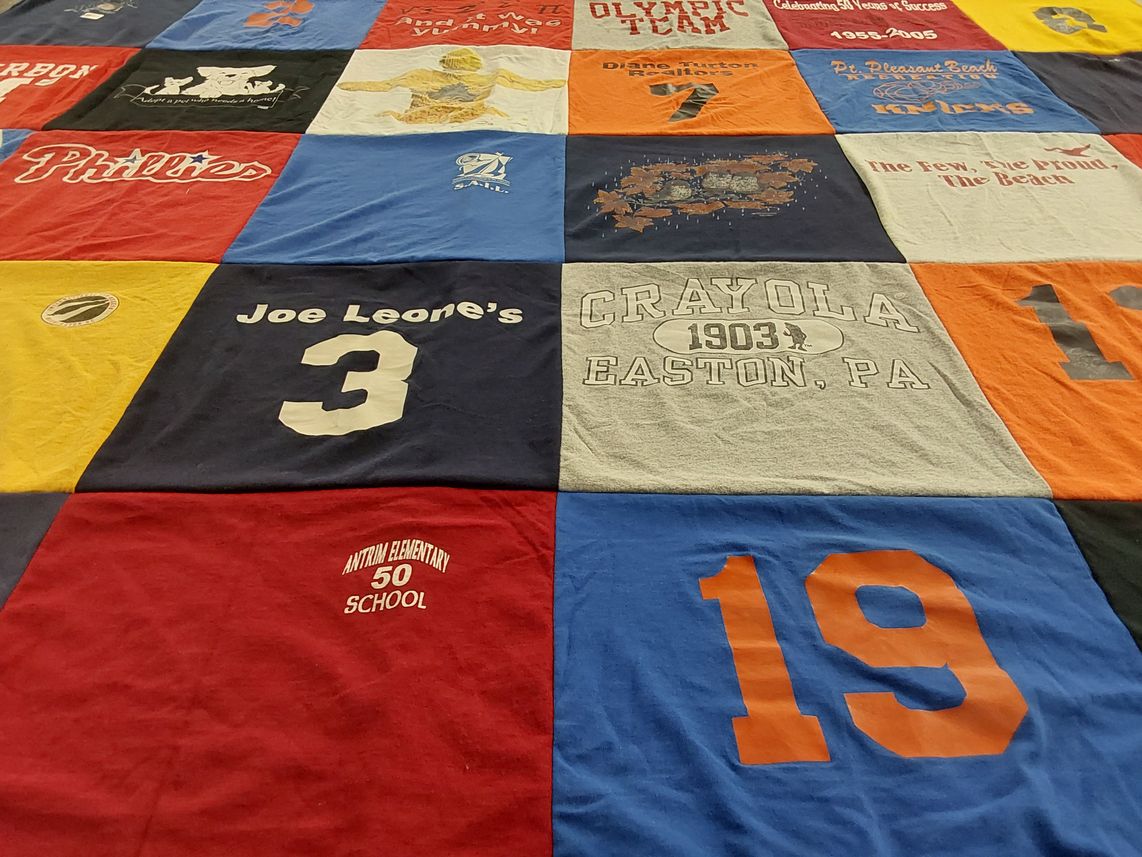 T-shirt quilt from antrim elementary school by Theresa from NJ