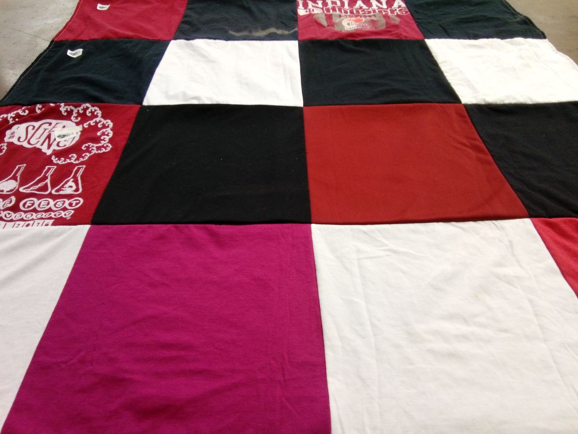 T-shirt quilt from indiana university by Colleen from IN