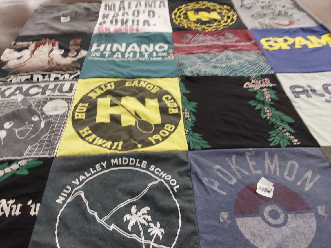 T-shirt quilt from niu valley middle school by seana from HI