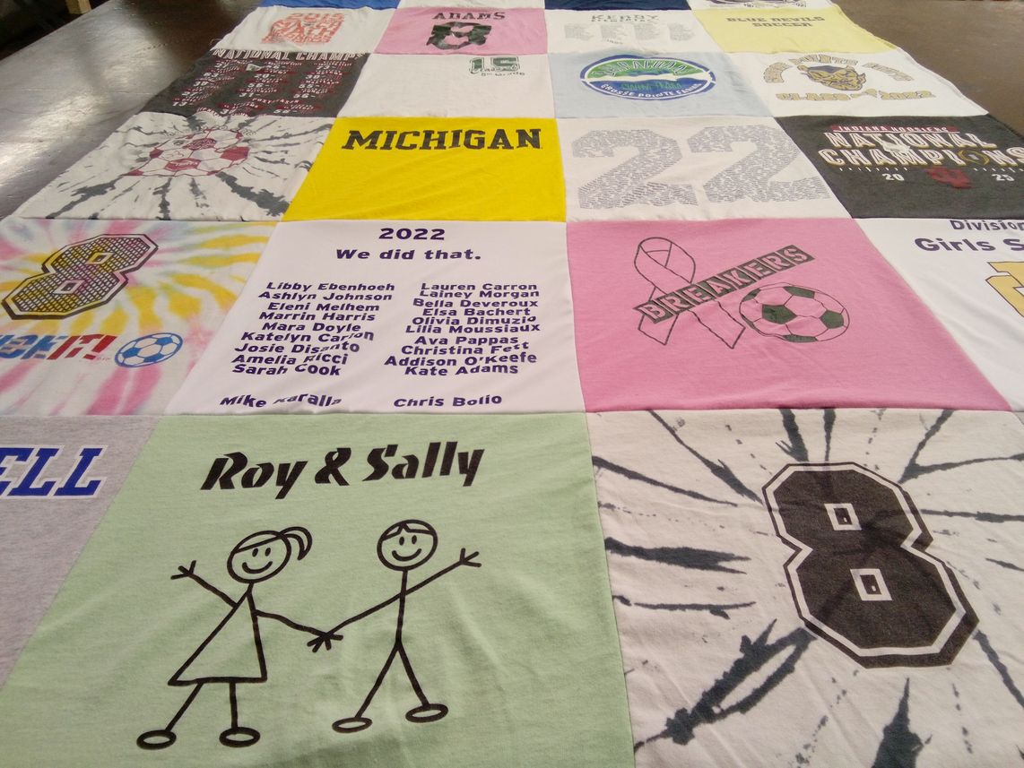 T-shirt quilt from michigan university by Meagan from MI