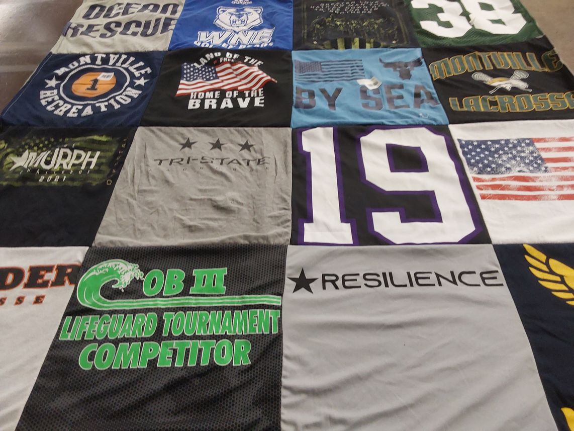 T-shirt quilt featuring montville lacrosse by Patricia from NJ