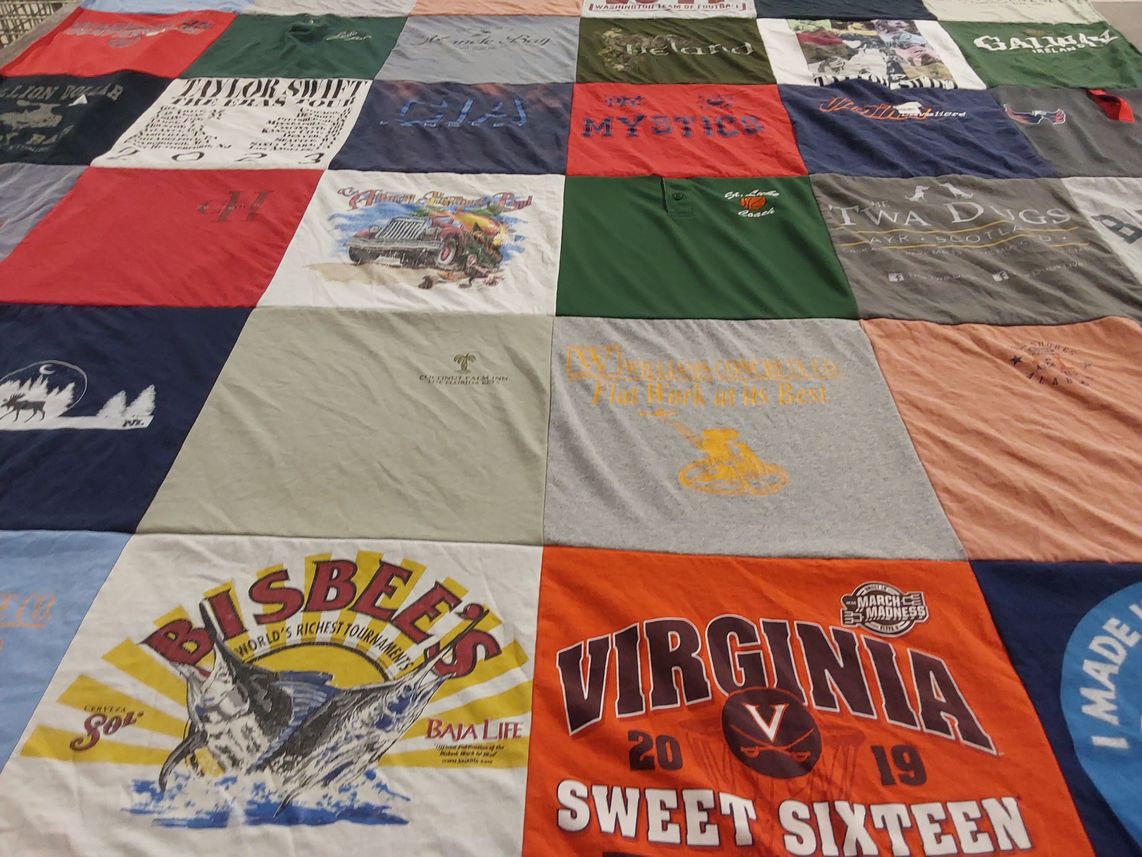 T-shirt quilt from university of virginia by John from VA