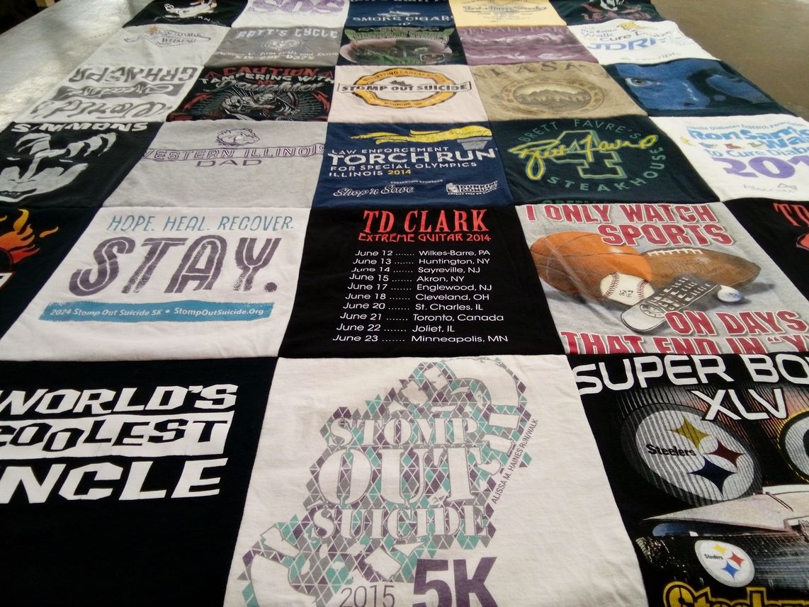 T-shirt quilt featuring pittsburgh steelers by Brian from IL